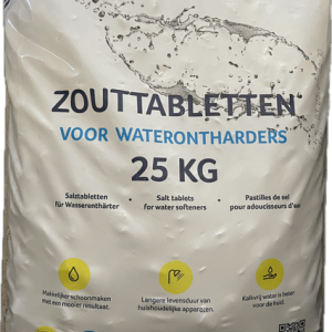 Waterluxe Zouttabletten zak van 25kg H2O Noord waterontharders
